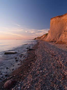Steep coast