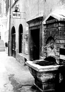 In an alley in Bolzano,South Tyrol