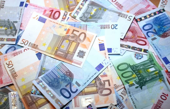 Euro banknotes