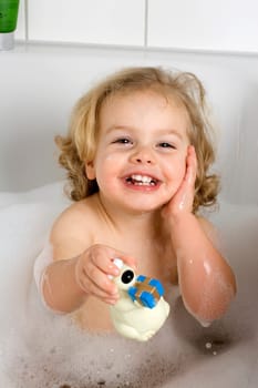Child-in-the-bathing