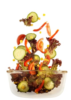 Falling lettuce