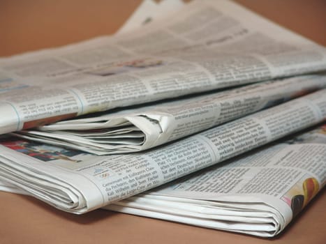Stack of newspapers