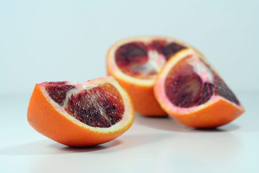 Blood orange divided