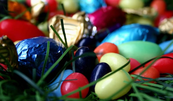 Lots and lots of colorful eggs...!