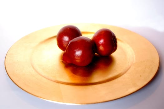 Red pears...