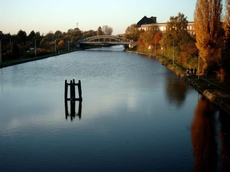 At the lock