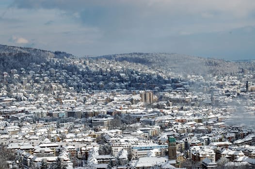 Above the rooftops of Zurich