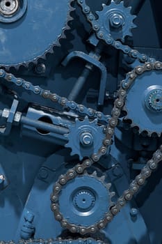 Inner workings of a machine