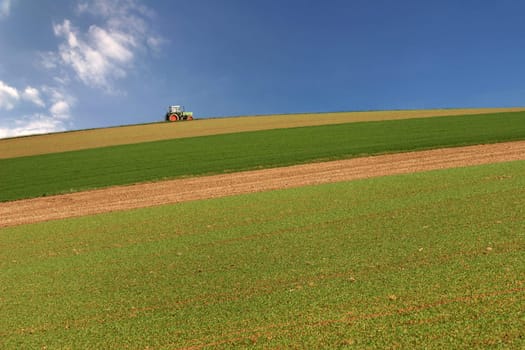 In March,the farmer....