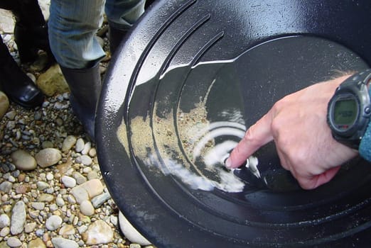 Gold panning in the Napf area
