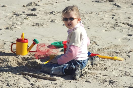 on the beach