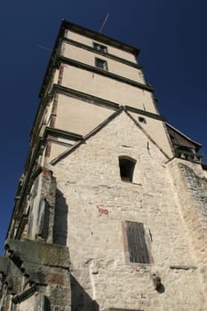 Tower of the Weserrenaisaance Castle in Lemgo-Brake (Lipperland)