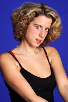 Portrait photo of a smiling woman
