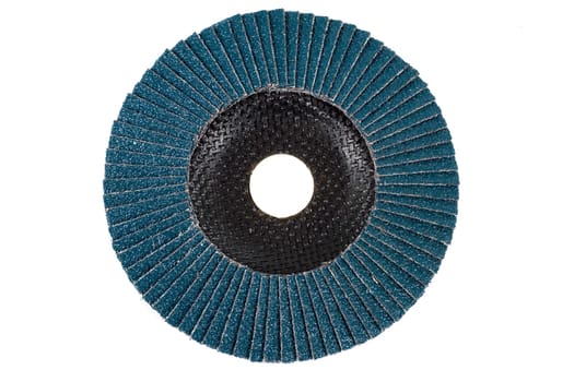 Flap disc isolated on white background