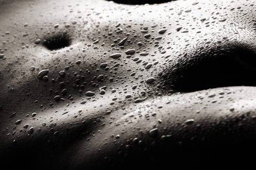 The photo shows a mound of Venus,covered with water droplets