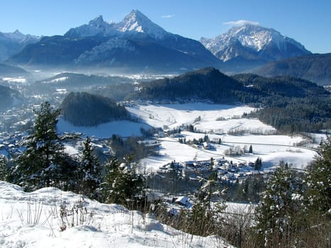 Watzmann with Berchtesgaden