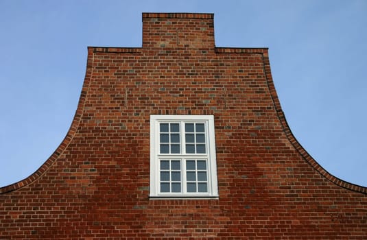 Gable of a residential building in the Dutch quarter of Potsdam (Brandenburg)