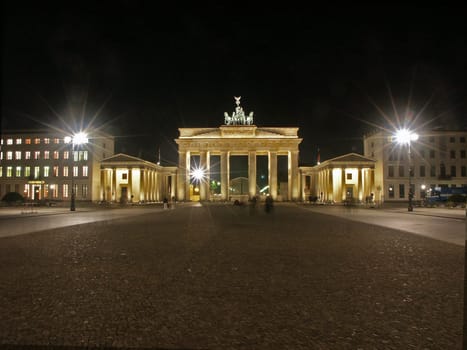 Brandenburg Gate at night