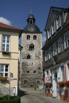 Church and town hall in Königslutter am Elm