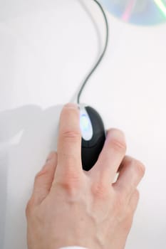 Hand on the mouse