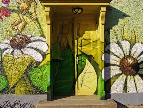 Flowery door