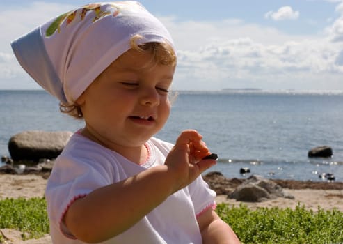 Kid on the beach