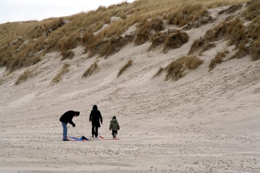 On the beach