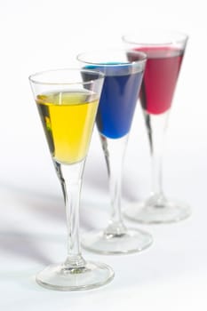 colorful liqueur