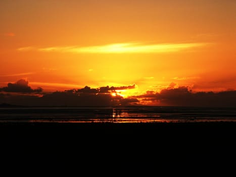 Sunset at the North Sea