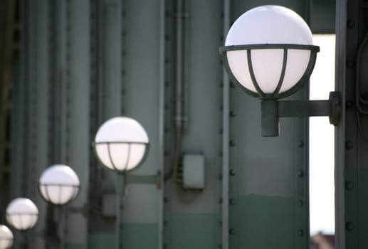 Lanterns on a bridge