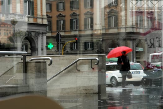 Rome in the rain