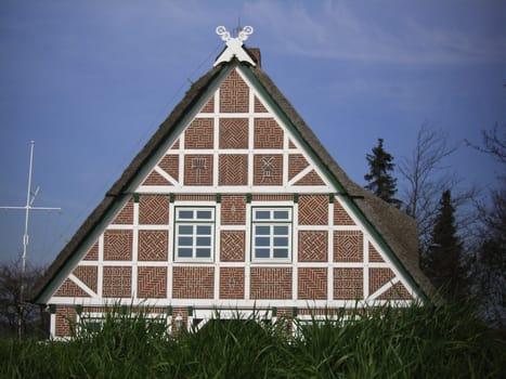 Half-timbering on the dike