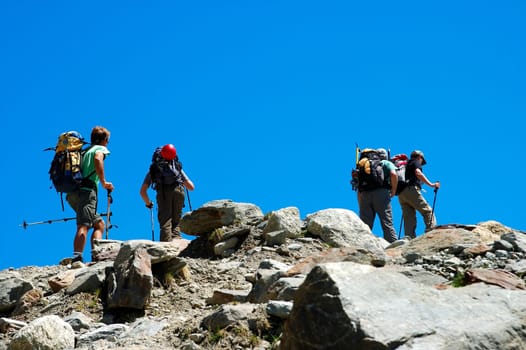 Hiking in the Savoy Alps France