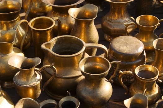 Brass vases