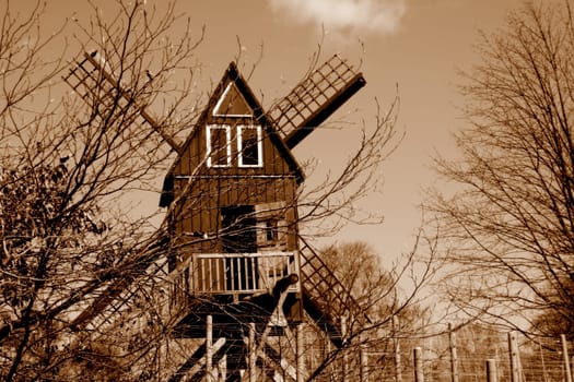 Rustic windmill