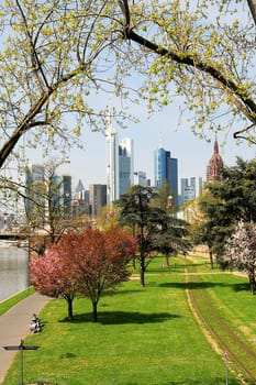 There wasn't just Luminale in Frankfurt this week! We also had quite decent weather for a few days! This picture was taken at noon on Monday. I didn't make the trees,they actually grow there. Because of model release considerations