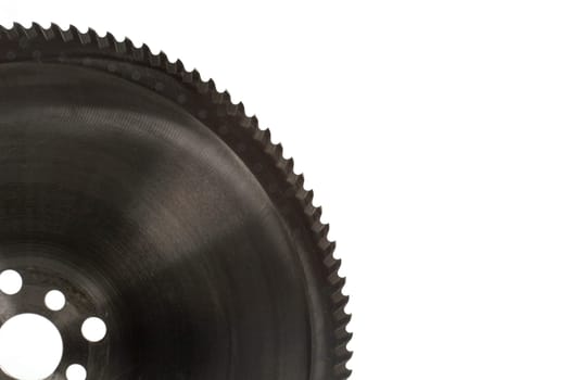 Saw blade isolated on white background