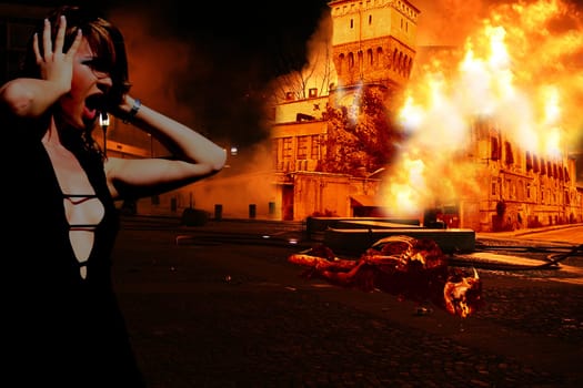 On fire