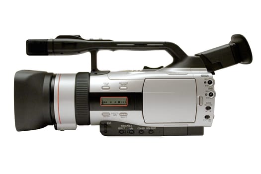 Professional camcorder with clipping path