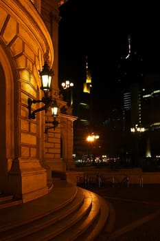Alte Oper at night,vertical