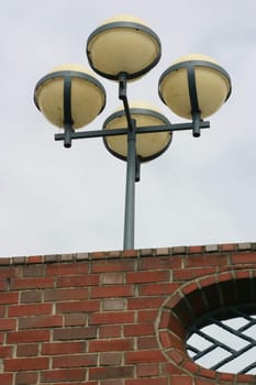 Modern street lighting in Münster (Westphalia)