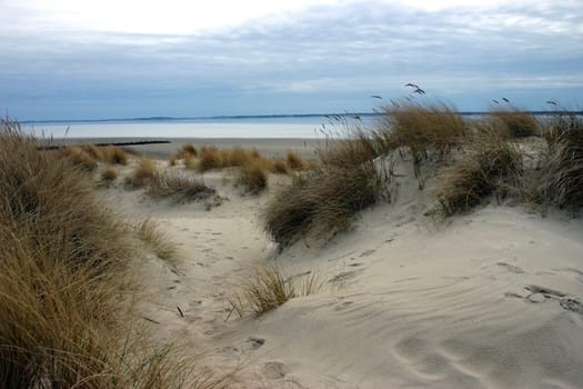 ... in the evening on the beach of the island of Föhr.