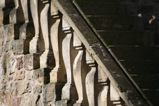 Detail of an old staircase