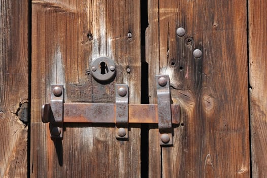 old wooden door
