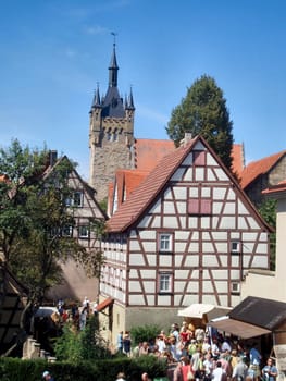 at the guild market in the beautiful old town of Bad Wimpfen.
