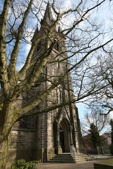 The church,built in the years 1884-1888 on the former bastion "Hessen"" in neo-Gothic style,was dedicated to St. Sturmius,a disciple of St. Boniface."