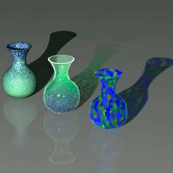 3 vases