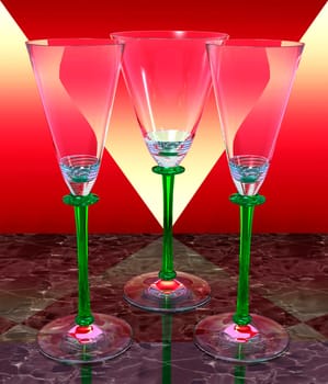 Cocktail glasses