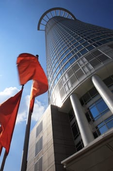 DZ Bank,flag in motion