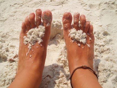 .... I just thought it was beautiful and felt incredibly free to play with my toes in the sand :-)